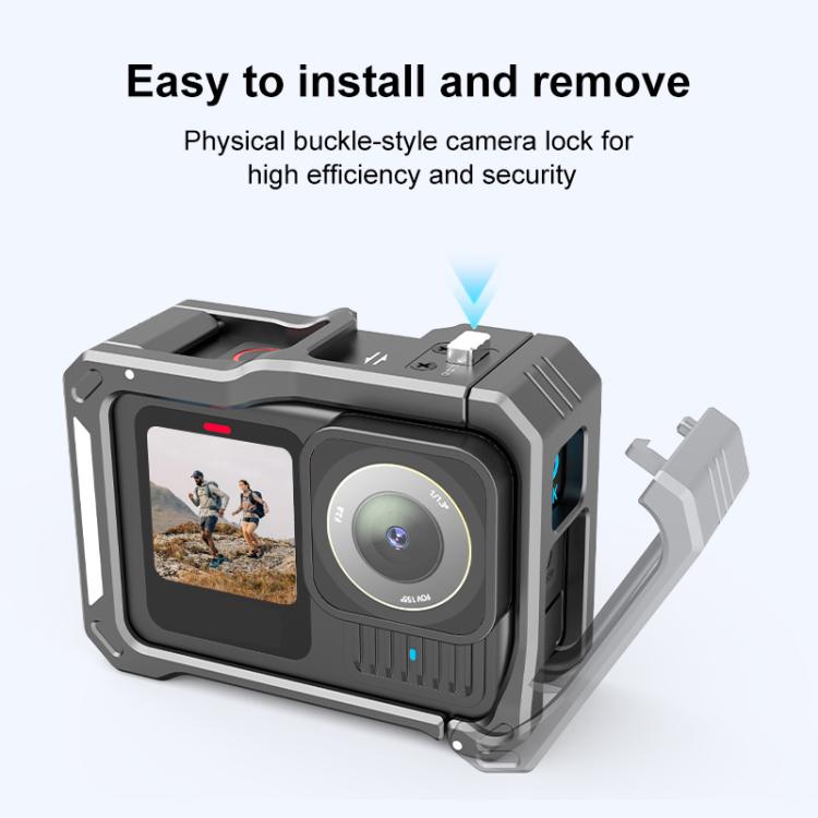 For GoPro HERO13 Black /12 Black /11 Black /10 Black /9 Black PULUZ Metal Camera Cage