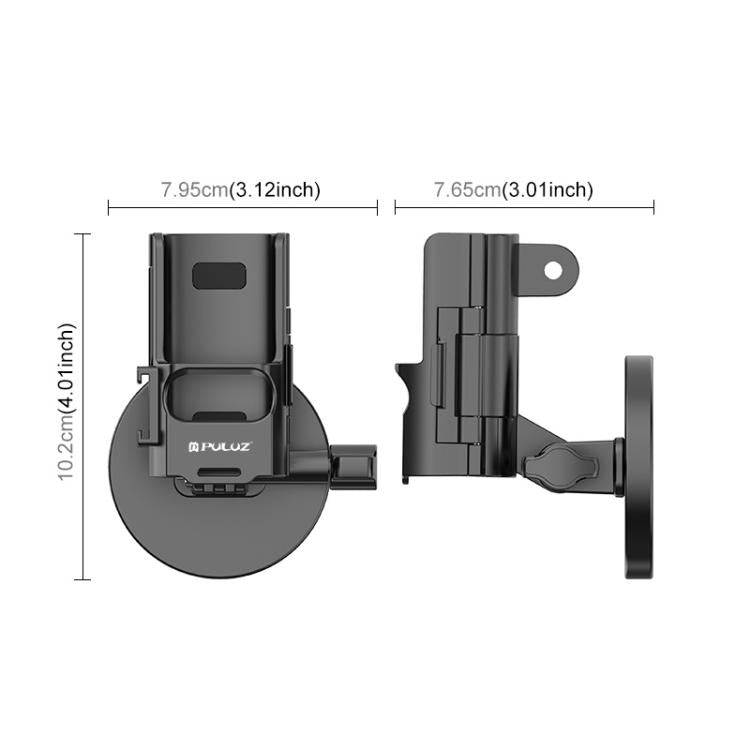 حامل سطح مكتب مغناطيسي بإطار حماية PULUZ لـ DJI OSMO Pocket 3، قاعدة قابلة للتعديل بزاوية، حامل سطح مكتب مغناطيسي