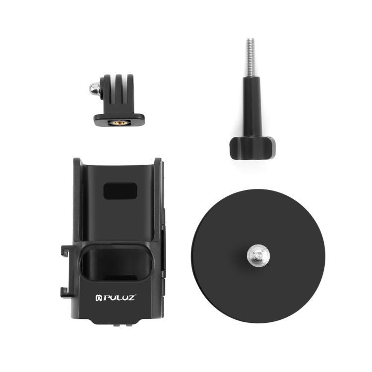 حامل سطح مكتب مغناطيسي بإطار حماية PULUZ لـ DJI OSMO Pocket 3، قاعدة قابلة للتعديل بزاوية، حامل سطح مكتب مغناطيسي
