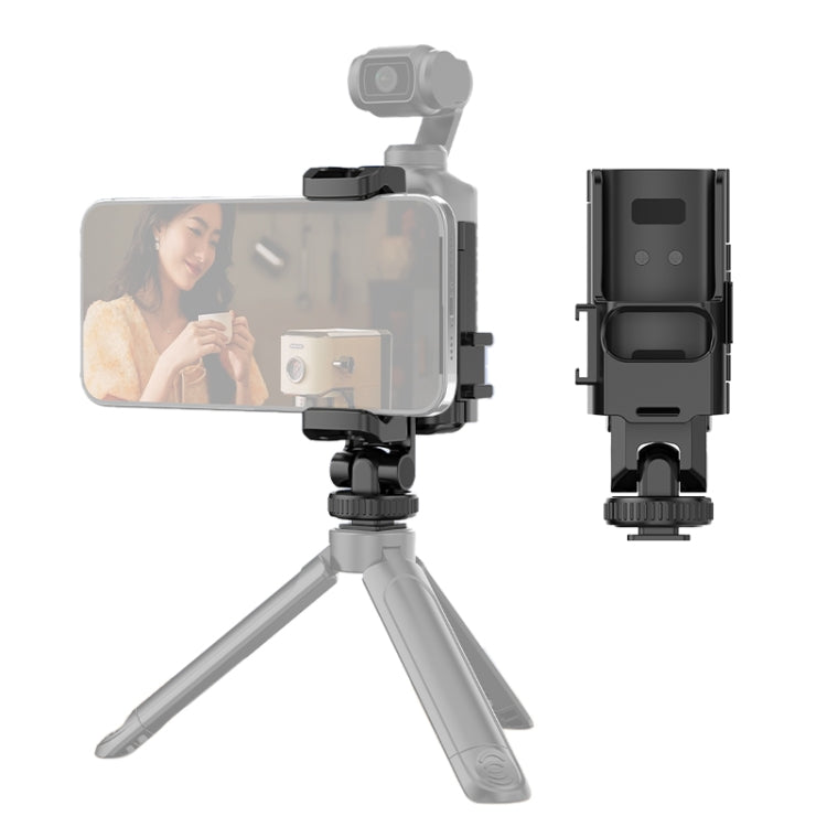 مشبك هاتف PULUZ لتوسيع الإطار الواقي لـ DJI OSMO Pocket 3، متوافق مع عمود الحامل الثلاثي