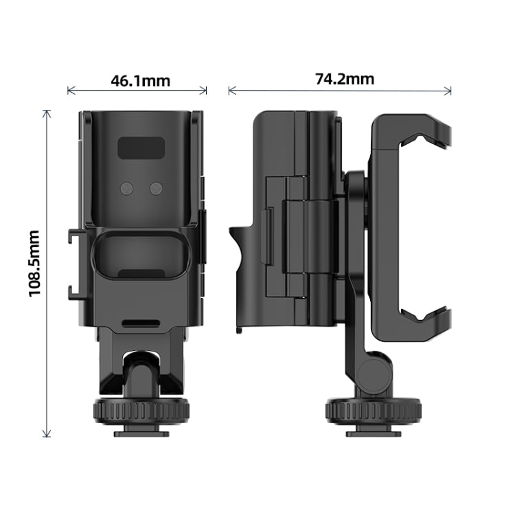 مشبك هاتف PULUZ لتوسيع الإطار الواقي لـ DJI OSMO Pocket 3، متوافق مع عمود الحامل الثلاثي