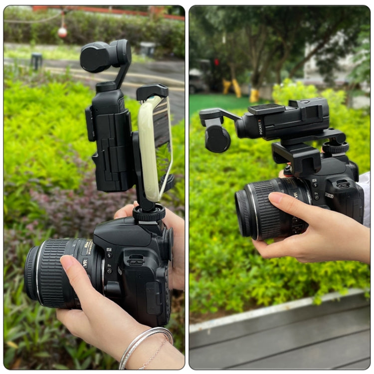 مشبك هاتف PULUZ لتوسيع الإطار الواقي لـ DJI OSMO Pocket 3، متوافق مع عمود الحامل الثلاثي