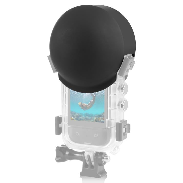 For Insta360 X5 PULUZ Invisible Dive Case Lens Guard Silicone Protective Lens Cap Cover