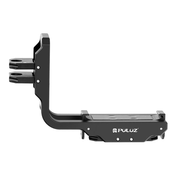 لـ DJI Osmo Action 5 Pro / 4 / 3 PULUZ حامل معدني مغناطيسي سريع الفك على شكل حرف L للتصوير الرأسي والأفقي، لـ DJI Osmo Action 5 Pro / 4