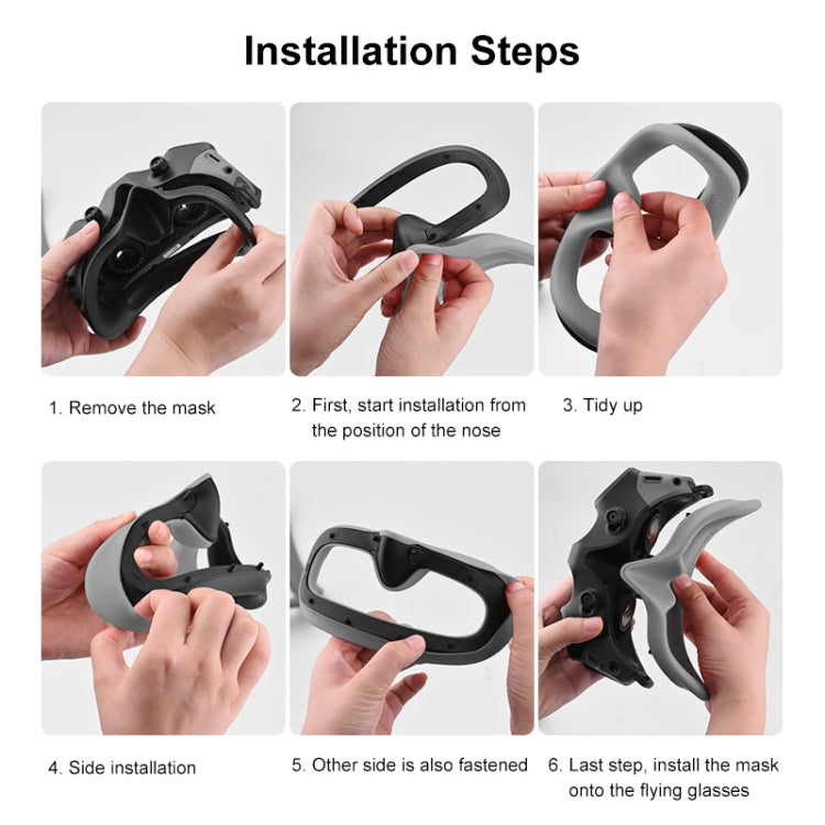 For DJI Avata Goggles 2 PULUZ Flying Eye Mask Silicone Protective Case