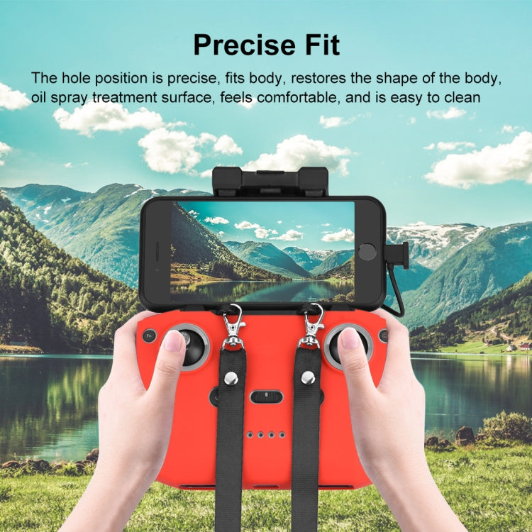 PULUZ Shockproof Anti-scratch Silicone Case with Neck Strap For DJI Neo / Mini 3 / 3 Pro / Mavic 3 / Air 2S / Mini 2 RC-N2 / RC-N1 / RC-N3 Remote Control, For DJI Mini 3 / 3 Pro / Mavic 3 / Air 2S / Mini 2 Remote Control with Neck Strap