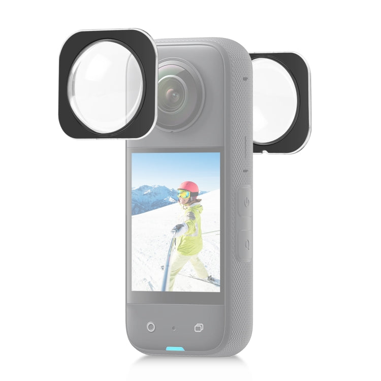 غطاء حماية زجاجي بصري لعدسة Insta360 X3 PULUZ، واقي عدسة زجاجي بصري لعدسة Insta360 X3