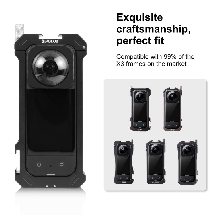 غطاء حماية زجاجي بصري لعدسة Insta360 X3 PULUZ، واقي عدسة زجاجي بصري لعدسة Insta360 X3