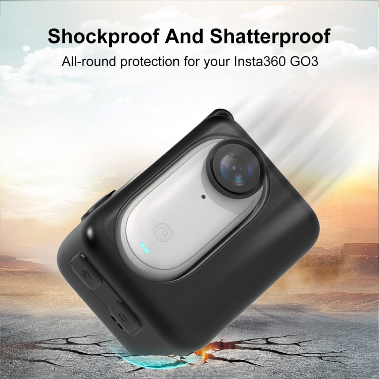 حافظة شحن كاميرا بولوز من السيليكون لكاميرا Insta360 GO 3، حافظة شحن (أسود)، حافظة شحن (أحمر)، حافظة شحن (أبيض)