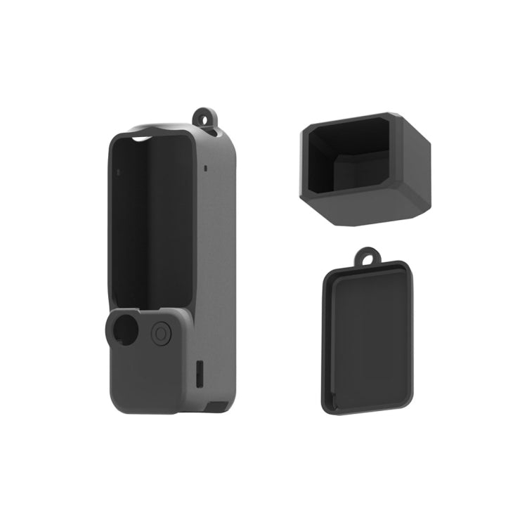For DJI OSMO Pocket 3 PULUZ 3 in 1 Silicone Cover Case Set, Silicone Case Black, Silicone Case Red, Silicone Case White