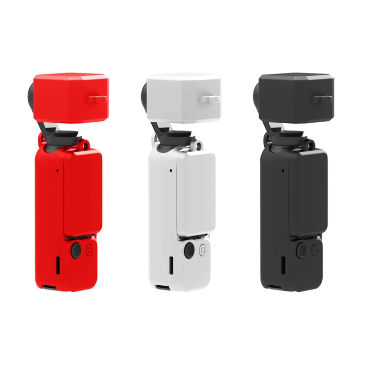 For DJI OSMO Pocket 3 PULUZ 3 in 1 Silicone Cover Case Set, Silicone Case Black, Silicone Case Red, Silicone Case White