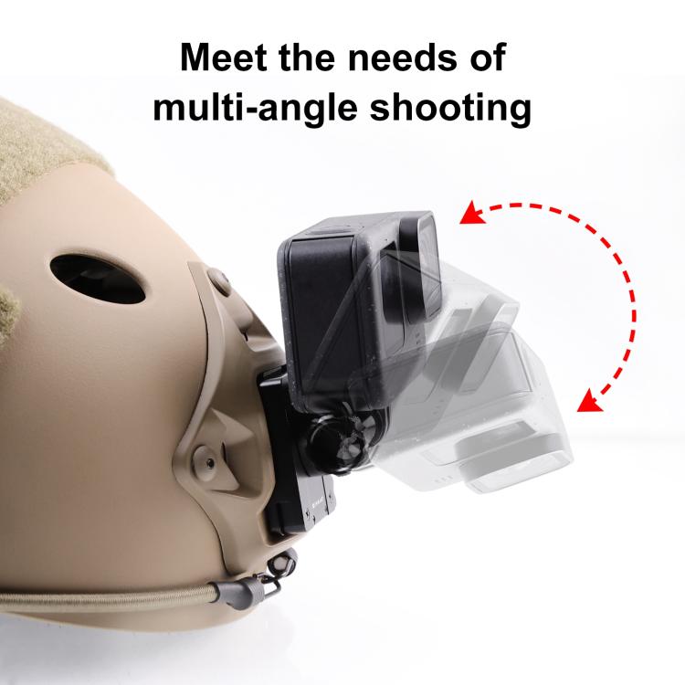 حامل خوذة NVG من الألومنيوم سريع الفك من PULUZ لكاميرات GoPro وغيرها من كاميرات الحركة، حامل خوذة NVG