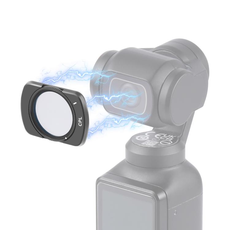For DJI Pocket 3 PULUZ Magnetic Camera Lens CPL Filter