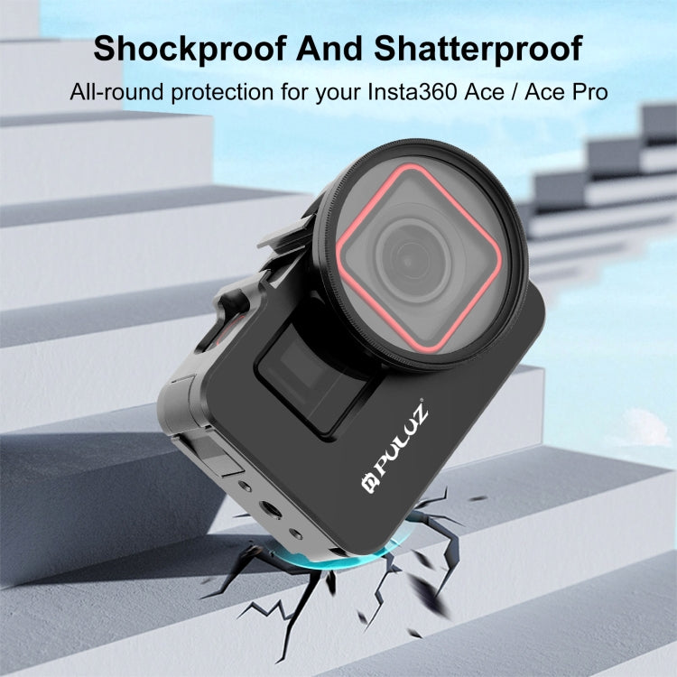For Insta360 Ace Pro / Ace PULUZ Metal Rabbit Cage Adapter Frame with 52mm UV Filter & Adapter Ring, For Insta360 Ace Metal Cage 1