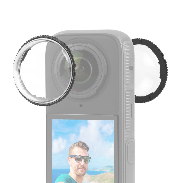 For Insta360 X4 PULUZ Rotation PC Lens Guard Protective Cover, PC Lens Guard