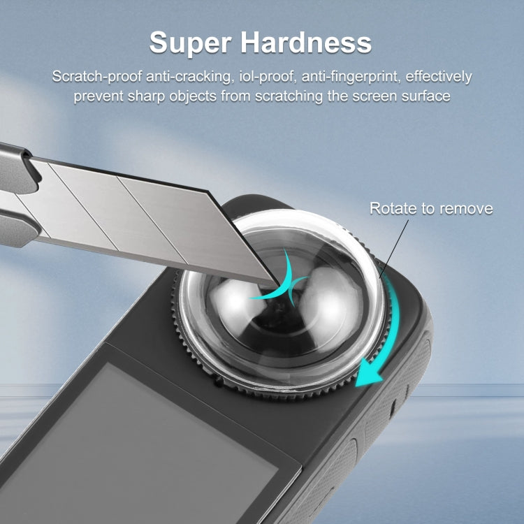 For Insta360 X4 PULUZ Rotation PC Lens Guard Protective Cover, PC Lens Guard