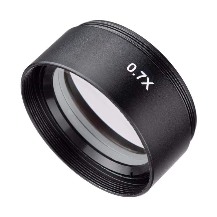 Stereo Microscopes Auxiliary Objective Lens Barlow Lens Magnifier 0.7X WD120