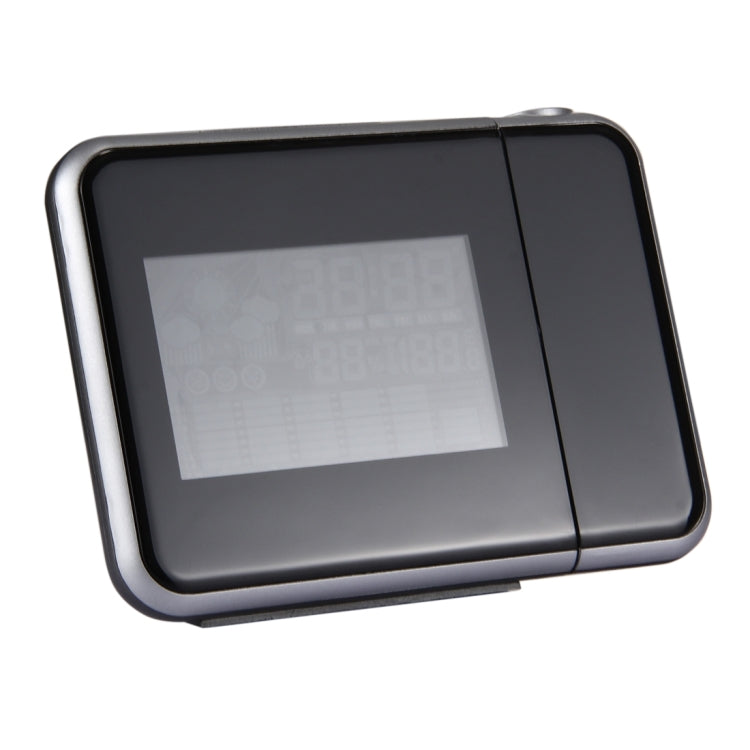Multifunctional Digital Color LCD Display LED Projection Alarm Clock with Weather Station / Temperature / Humidity / Calendar, LED Projection Alarm Clock
