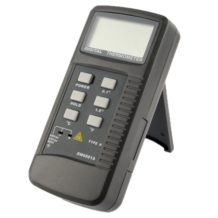 مقياس حرارة رقمي مع مستشعر من النوع K، DM6801A