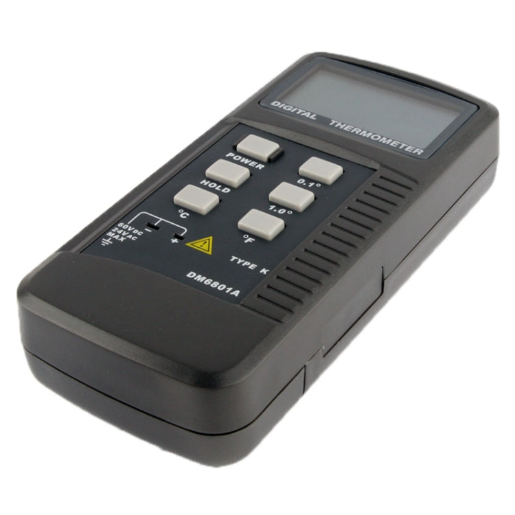 مقياس حرارة رقمي مع مستشعر من النوع K، DM6801A