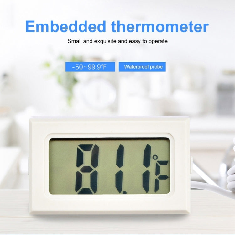 مقياس حرارة رقمي صغير الحجم للأماكن الداخلية بشاشة LCD (عرض فهرنهايت)، أبيض، (عرض فهرنهايت) (أبيض)، (عرض فهرنهايت) (أسود)