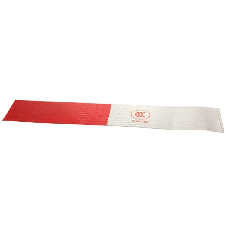 10 PCS Safety Warning Car Strap Reflective Truck Sticker, Size: 29.5cm x 4.8cm (Red + Silver), Warning Car Strap