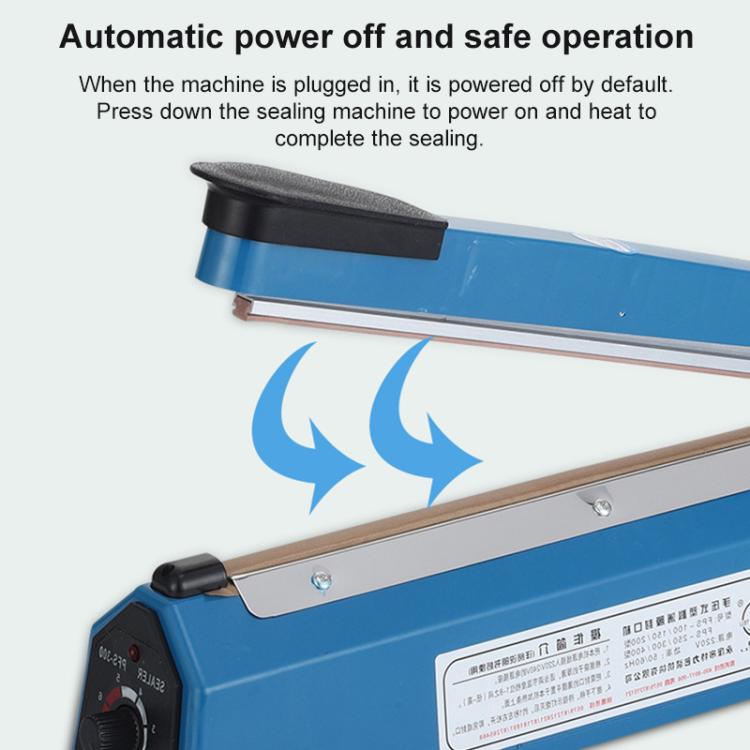 FS-300 300mm Heat Sealing Hand Impulse Poly Sealer Closer Machine, 300mm Heat Sealing Machine, FS-300