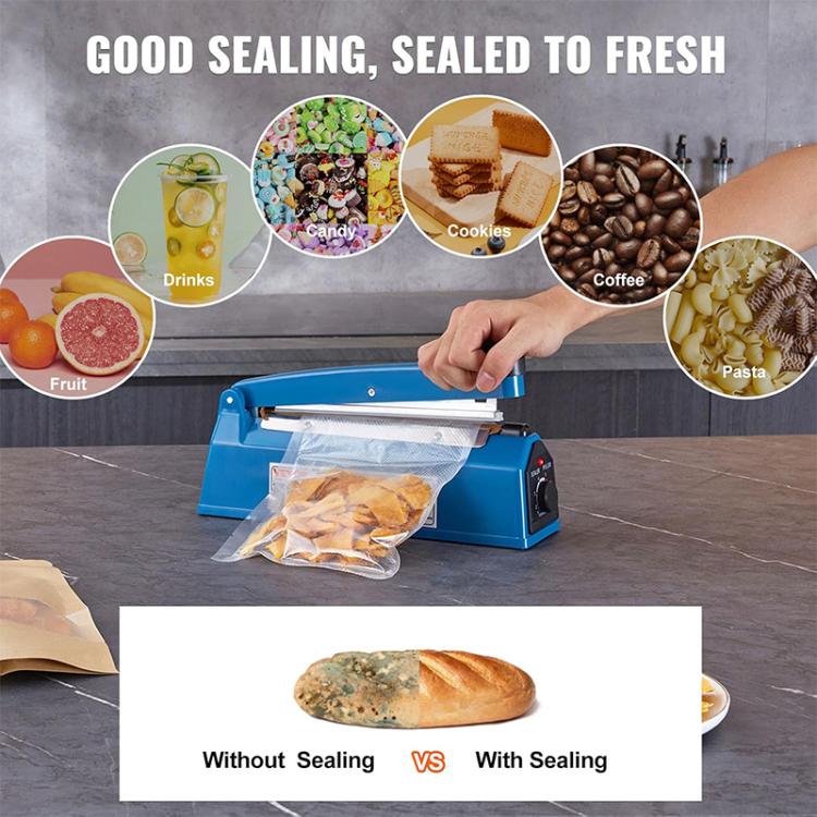 FS-300 300mm Heat Sealing Hand Impulse Poly Sealer Closer Machine, 300mm Heat Sealing Machine, FS-300