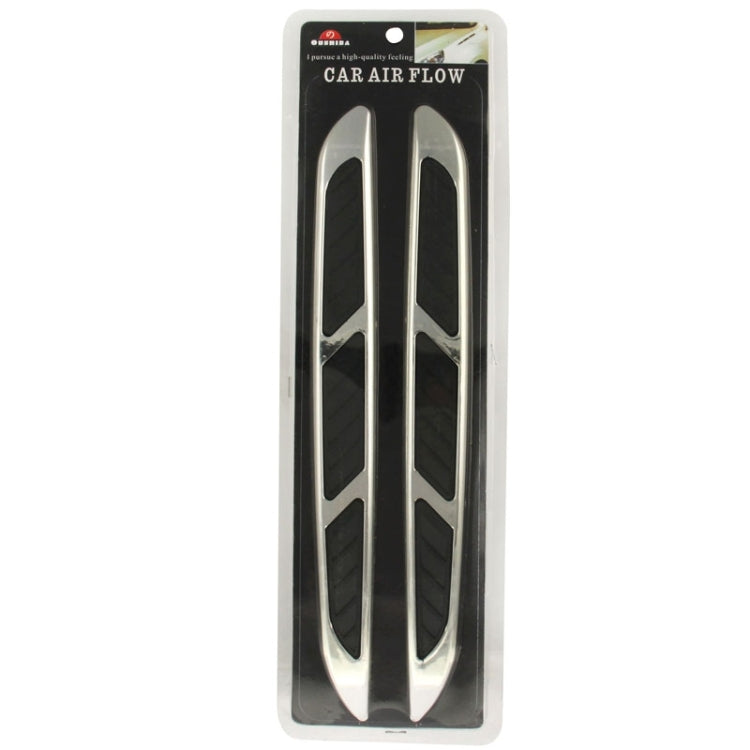 2 PCS Bonnet Air Flow Vent Fender Sticker for Car Decoration, Size: 36.5cm x 3.5cm x 1cm, Size: 36.5cm x 3.5cm x 1cm
