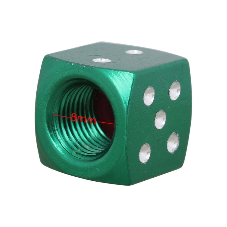 Universal 8mm Dice Style Aluminium Alloy Car Tire Valve Caps, Pack of 4, Dice Style 5, Dice Style 5, Dice Style 4, Dice Style, Dice Shape 5