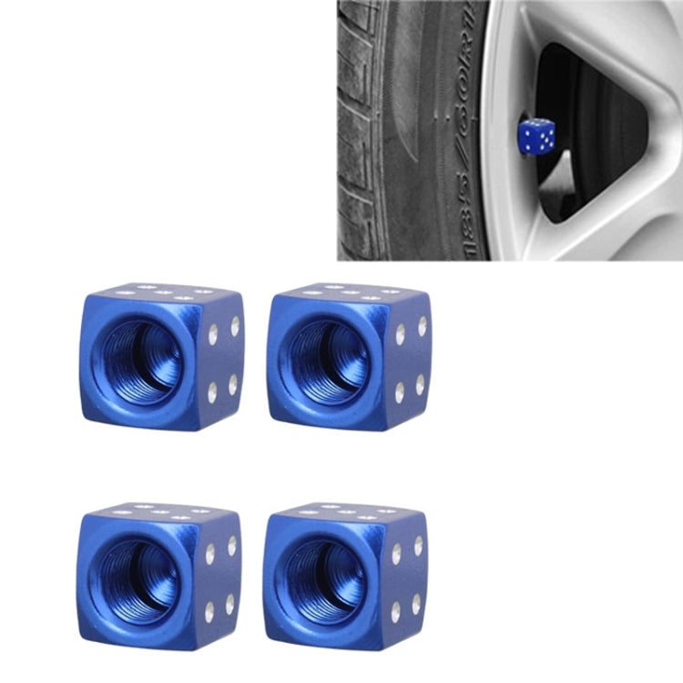 Universal 8mm Dice Style Aluminium Alloy Car Tire Valve Caps, Pack of 4, Dice Style 5, Dice Style 5, Dice Style 4, Dice Style, Dice Shape 5