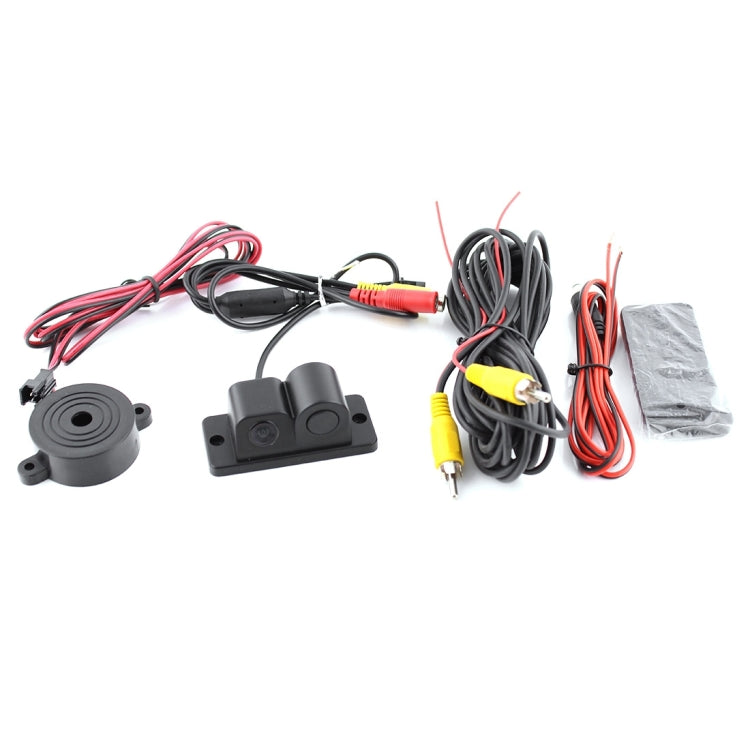 2 in 1 Mini 160 Degrees View Angle Car Rear View Reverse Backup Car Camera with Parking(Black), 2 in 1