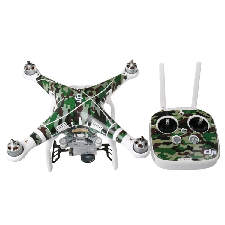 مجموعة ملصقات مقاومة للماء من ألياف الكربون البلاستيكية المقلدة رباعية الأبعاد لطائرة DJI Phantom 3 الرباعية المروحية وجهاز التحكم عن بعد والبطارية