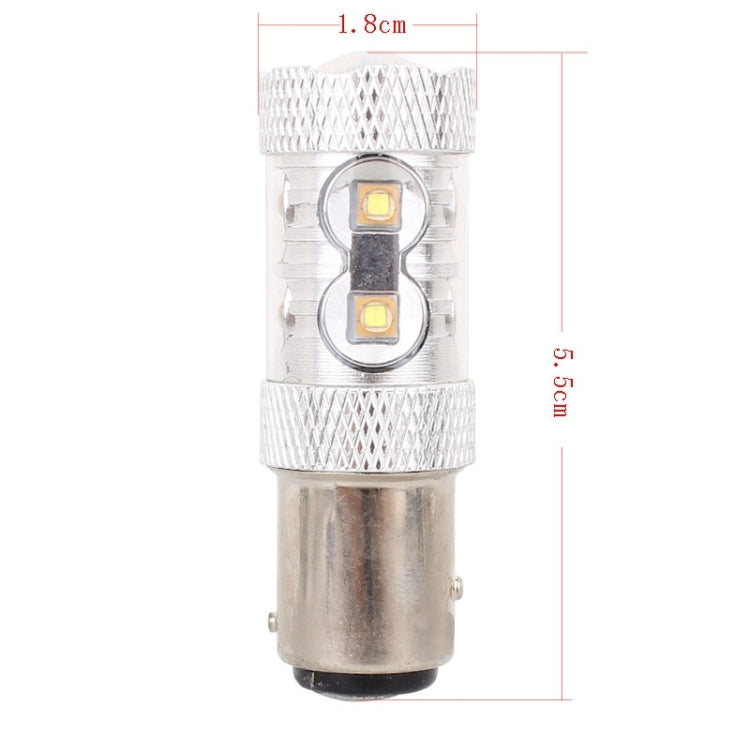 1157/BAY15D 50W 750LM 6500K White Light 10-3535-LEDs Car Brake Light , Constant Current , DC12-24V, 1157 50W