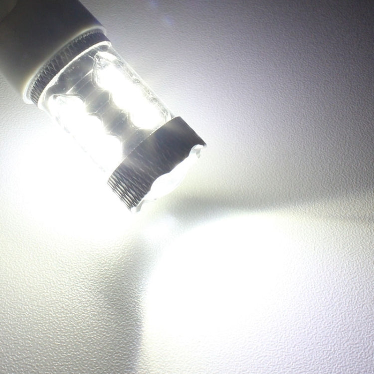 1156/BA15S 80 واط 800 لومن 6500 كلفن ضوء أبيض 16-3535-LED ضوء احتياطي للسيارة، تيار مستمر 12-24 فولت، 1156 80 واط