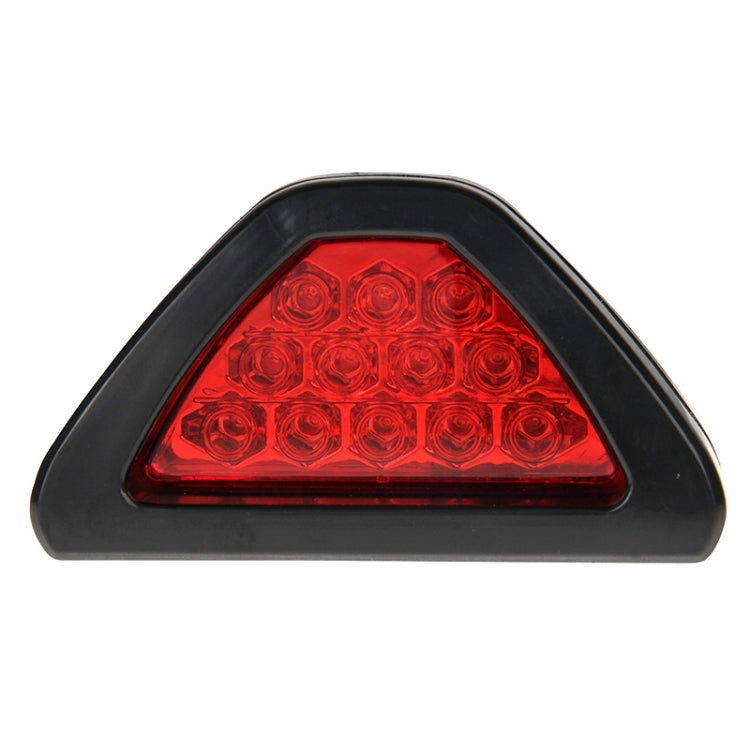 12-LED Rear Tail Warning Brake Light for DC 12V Cars, 12-LED Red Light, White Light
