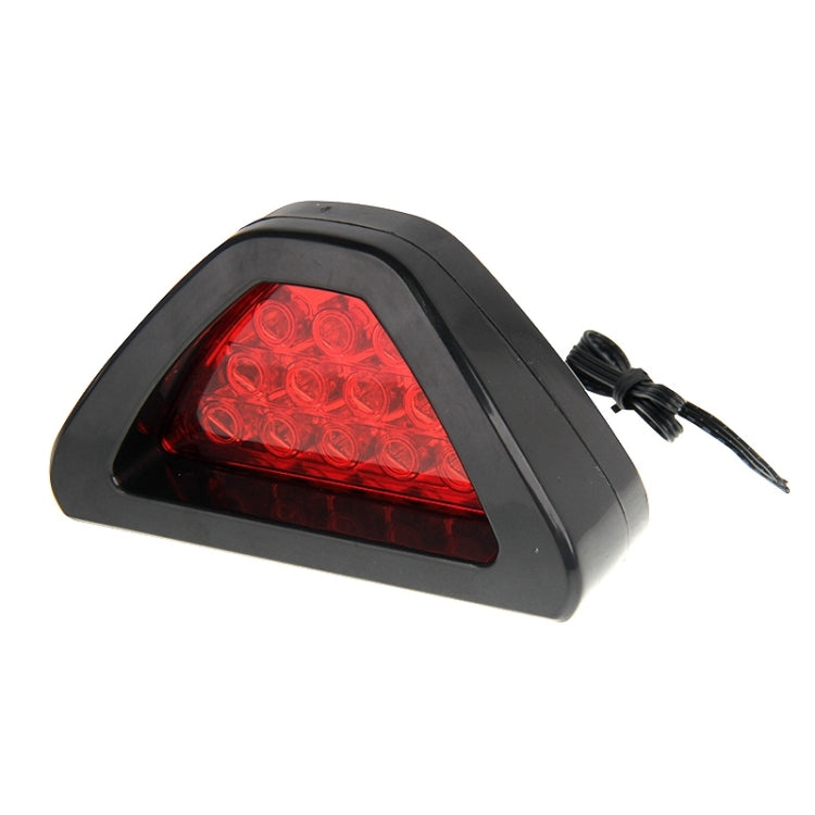 12-LED Rear Tail Warning Brake Light for DC 12V Cars, 12-LED Red Light, White Light