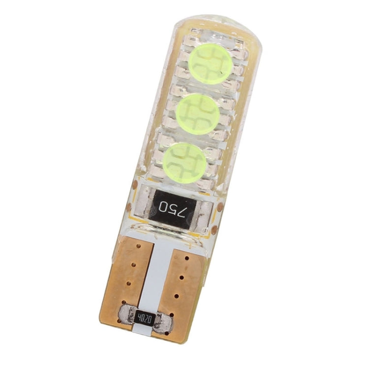 10 PCS T10 3W 300LM Silicone 6 LED SMD 5050 Car Clearance Lights Lamp, DC 12V, 6 LED SMD 5050, 6 SMD 5050 LEDs, 6 SMD 5050 LEDs