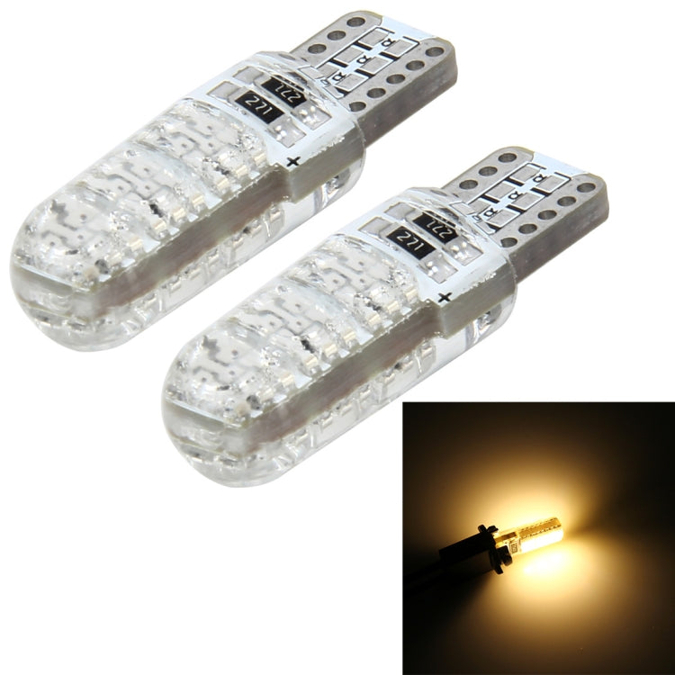 10 PCS T10 3W 300LM Silicone 6 LED SMD 5050 Car Clearance Lights Lamp, DC 12V, 6 LED SMD 5050, 6 SMD 5050 LEDs, 6 SMD 5050 LEDs