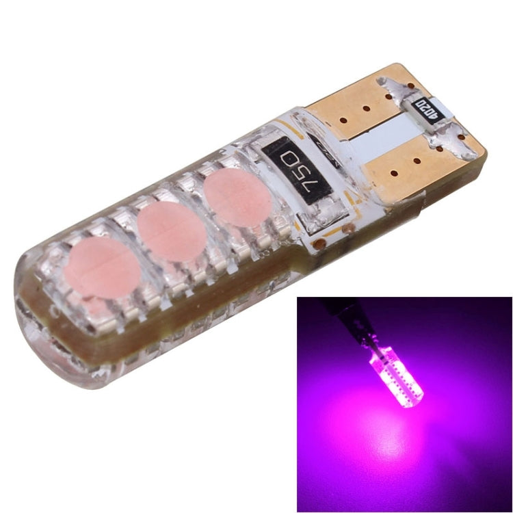 10 PCS T10 3W 300LM Silicone 6 LED SMD 5050 Car Clearance Lights Lamp, DC 12V, 6 LED SMD 5050, 6 SMD 5050 LEDs, 6 SMD 5050 LEDs