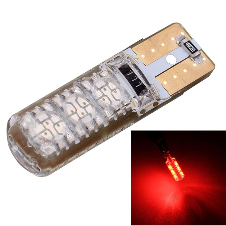 10 PCS T10 3W 300LM Silicone 6 LED SMD 5050 Car Clearance Lights Lamp, DC 12V, 6 LED SMD 5050, 6 SMD 5050 LEDs, 6 SMD 5050 LEDs