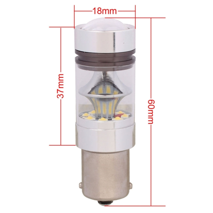1156 850LM BA15S 100W LED Car Rear Backup/ Front Turn Signals Lamp Bulb, DC 12-24V, 1156