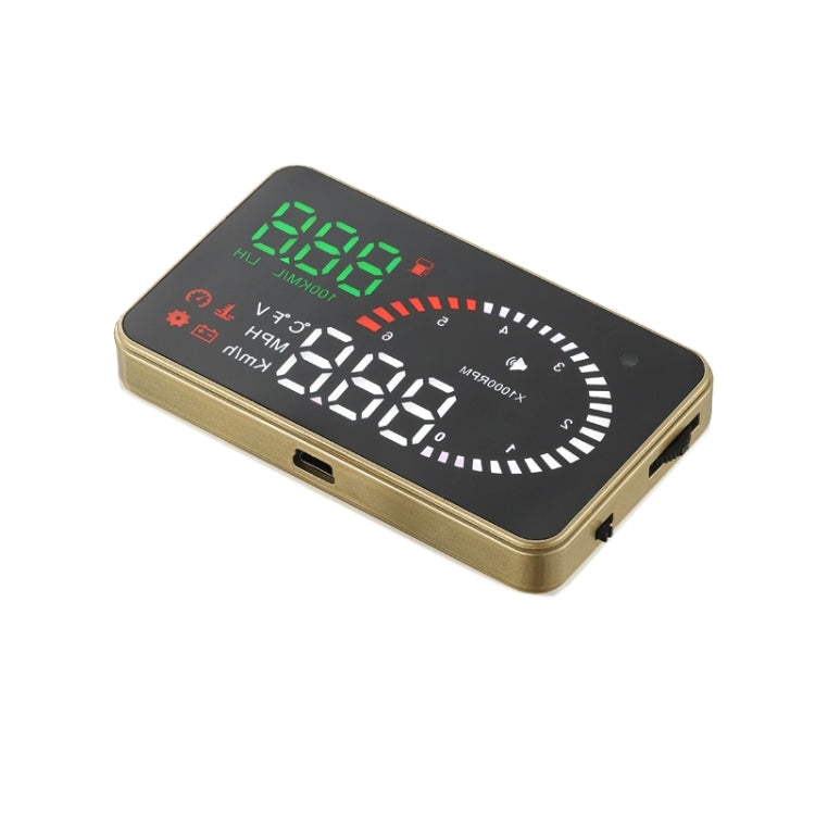 X6 3.5 inch Car OBDII / EUOBD HUD Vehicle-mounted Head Up Display Security System, Support Speed & Water Temperature & Speed Alarm & Fuel Consumption & Battery Voltage, etc., X6