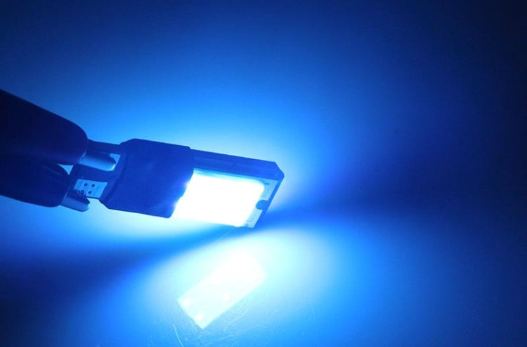 قطعتان من مصابيح T10 3 وات 160-180 لومن، 2 ليد أزرق ثلجي COB LED، مصابيح تخليص السيارة، تيار مستمر 12 فولت، 2 ليد COB LED، COB LED