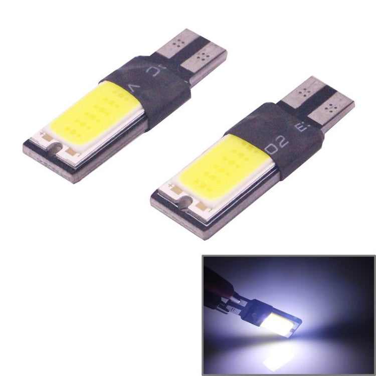 قطعتان من مصابيح T10 3 وات 160-180 لومن، 2 ليد أزرق ثلجي COB LED، مصابيح تخليص السيارة، تيار مستمر 12 فولت، 2 ليد COB LED، COB LED