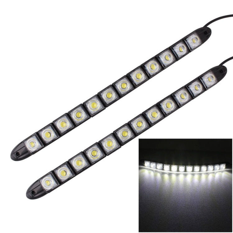 2 PCS 6W 12 LED SMD 5050 Flexible Snake LED Car Daytime Running Lights, DC 12V, 6W