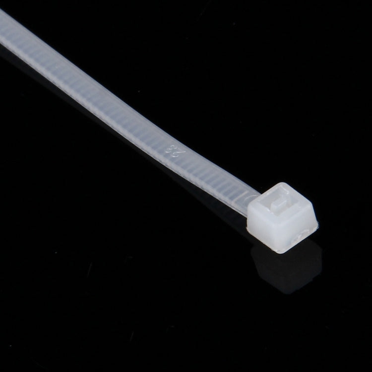 500 PCS 3 x 150mm Self-Locking Nylon Cable Wire Zip Ties, 3mm x 150mm White