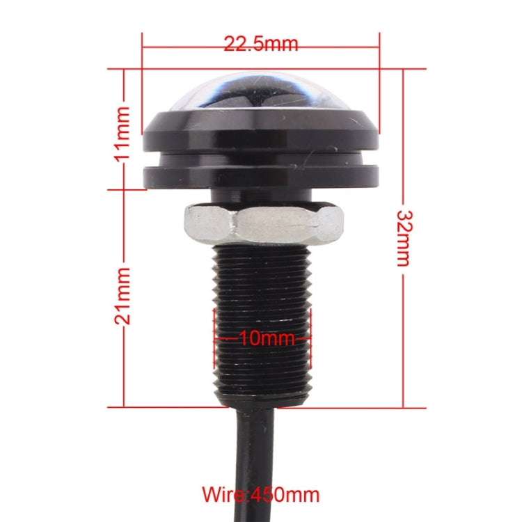 2 PCS 22.5mm 2W 200LM White + Yellow Light 4 LED SMD 5630 Eagle Eye Car Steering Light Daytime Running Light, 0