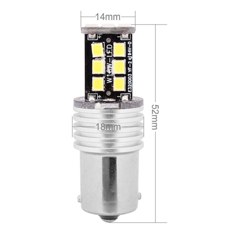 2 PCS 1156 3W LED 300LM SMD 2835 Car Rear Turn light / Backup Light for Vehicles, DC 12V, 1156 3W, 1156