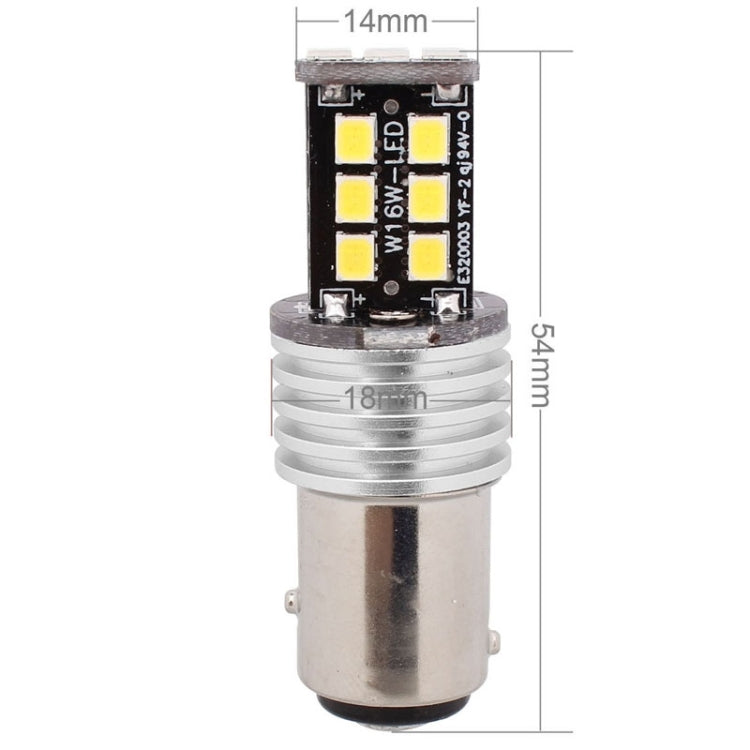 2 PCS 1157 3W LED 300LM SMD 2835 Car Rear Fog Lamp / Backup Light for Vehicles, DC 12V, 1157 3W, 1157